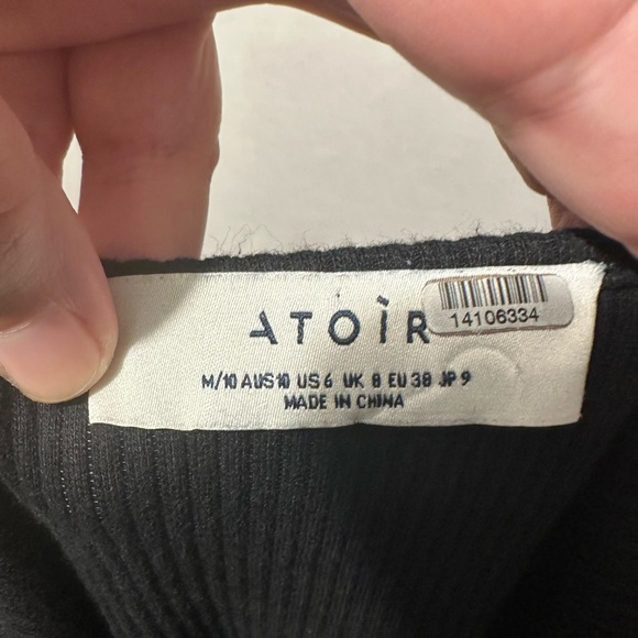 Atoir Black Asymmetric Tank Top - Picture 5 of 6